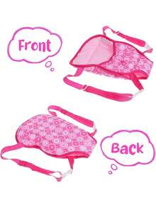 Ibasenice 18 Bolso Delantero Y Trasero De MuñEca Accesorios Para MuñEcas Juguete De La MuñEca PortabebéS Delantero Portadora De MuñEcas Rosa Tirantes Bebe NiñO Estuche De Transporte Correa - Rosa - Ver 10