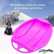 1 pièce Conçu pour glisser en douceur sur le sable, la neige et les pentes herbeuses, cette planche à skier à corde de traction transforme n'importe quel paysage extérieur en votre terrain de jeu personnel. Que ce soit à la plage, sur une colline enneigée ou dans un parc herbeux, il offre des promenades passionnantes et à faible frottement pour toutes les saisons et tous les environnements. - Multicolore - Voir 1