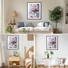 MISCER Pink Roses Diamond Painting Kits For Adults, 5D Full Drill DIY Flower Diamond Painting For Beginners, Home Wall Decor 12x16 Inch - 花-05 - 查看 4