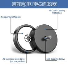 Heavy Duty Neodymium Disc Magnets With Countersunk Holes 110 LB Pull Force 4 Pack - 1 - View 4
