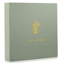Beautiful Linen Photo Album For 4x6 Photos - Safely Holds Up To 200 Pictures Of Unique Memories - The Perfect Large Photo Book To Store All Pictures Of Treasured Family Baby Or Wedding Moments - Beige - View 8