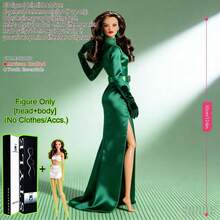 12.6 Inch 1/6 Scale MJD/BJD Super Model Doll, 12-Joint Ball-Jointed Articulated Posable, Exquisite Realistic Makeup Smooth Skin Fluffy Hair, DIY Outfit-Friendly, Premium Holiday Souvenir Birthday Christmas Valentine's Gift, Collector-Grade Display Ornament (Doll Only, No Clothes) - DollOnlyNoAttire - View 23