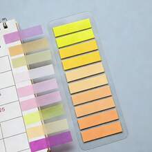 1pc/7pcs/20pcs Gradient Multi-Color Mixed Index Sticky Notes, 200 Sheets Per Card, Self-Adhesive Page Markers, Office & School Supplies For File Organization And Note Taking - Multicolor - View 24