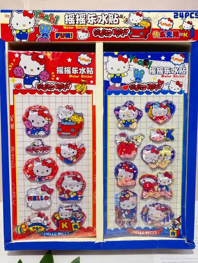 3D卡通贴纸、水晶泡泡贴纸、可爱卡通装饰贴纸（颜色可能因款式而异，随机发货）