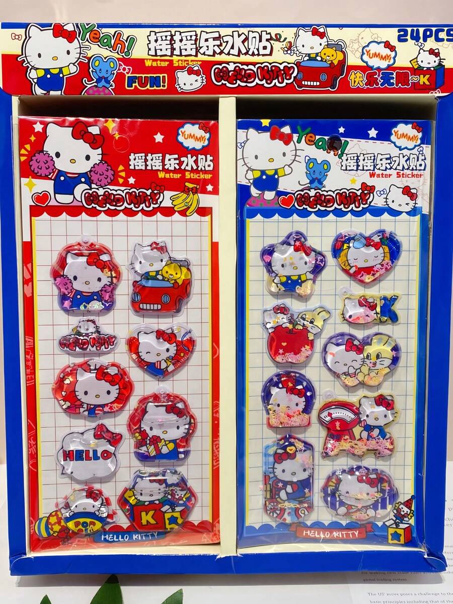 3D卡通贴纸、水晶泡泡贴纸、可爱卡通装饰贴纸（颜色可能因款式而异，随机发货） - 彩色 - 查看 1