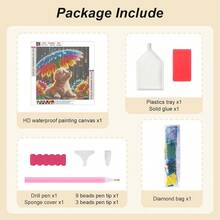Dog Diamond Painting Kit For Adults, 5D Flower Diamond Art Beginners - DIY Full Diamond Dot Gem Art Paintings, Suitable Gifts, And Home Decoration Crafts, 12x12Inch - Dog-2 - 查看 7