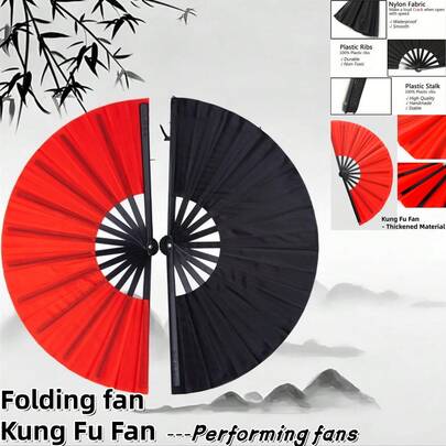 12pcs/6pcs/2pcs/1pc Hand Fan, Folding Fan, Kung Fu Fan, Tai Chi Fan, Clapper Fan, Foldable Fan, Performance Fan, Martial Arts Training Fan, Dance Fan, Decorative Fan, (10 Inch) Solid Color Fan, Available In Multiple Colors. Home & Living, Household Items, Heating & Cooling Supplies, Everyday Essentials, Party & Event Supplies