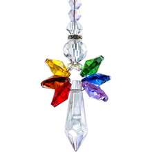 Rainbow Maker, AB Color Heart-Shaped Crystal Glass Pendant Rainbow Maker, Angel-Shaped Pendant Rainbow Maker, For Window, Balcony, Kitchen, Garden Decoration - Multicolor - View 14