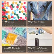 AMORARS Diamond Painting Kit For Adults, 5D Horse Diamond Art For Beginners - DIY Full Diamond Dot Gem Art Painting, Suitable Gifts And Home Wall Decoration Crafts, 12X12Inch - Horse-2 - 查看 6