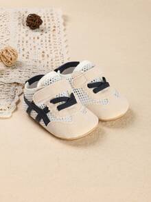 1 Pair Infant/Toddler Soft Bottom Mesh Breathable Athletic Sandals, Suitable For Summer, 0-1 Years Old - Blue - View 4