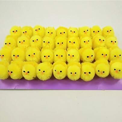 1.18 Inch Easter Chick Decorations, Suitable For DIY Crafts, Party Favors, Egg Decorations And Home Decor, Great For Easter Celebrations, Independence Day, Christmas And Other Holidays, Also Applicable For Christmas, New Year, Valentine's Day And Party Events