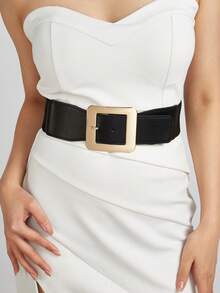 1条女士休闲弹力腰带，多功能束腰带，适用于西装、连衣裙，四季皆宜 - A - 查看 1