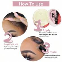 GOIPLE Hair Wax, Shapes Baby Bangs, Long-Lasting Hold, Solid Hair Wax, Comes With Adjustable Headband And Brush - G-80 Strawberry-16floral-5pcs - View 6