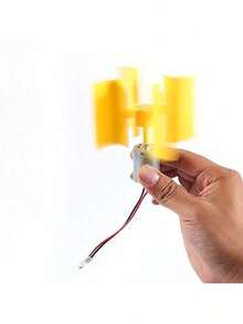 EstiloMini Motor Piezas Electricidad Generador De Viento Motor Eje Vertical Turbinas De Viento LED Modelo De EnseñAnza DIYVersióN Mejorada - 1 - Ver 5