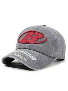 Mũ lưỡi trai mềm mại, kiểu dáng cổ điển, thêu chữ kiểu Mỹ, thích hợp cho cả nam và nữ, có họa tiết in trên vành mũ, kiểu dáng vintage, thời trang, chống gió khi đi du lịch. - A - Xem 10