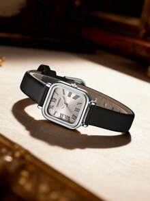 LIANDU LIANDU Đồng hồ nữ cổ điển, kiểu dáng doanh nhân, dây da PU, thích hợp đeo hàng ngày, làm quà sinh nhật, quà tựu trường, quà Lễ Tạ ơn, quà lãng mạn, món quà hoàn hảo. - màu đen - Xem 5