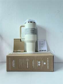 兼容S码大容量便携式双层真空保温瓶，适合居家、办公、户外活动、露营、徒步、驾车和公路旅行，可重复使用，带盖和吸管，男女通用，情人节好礼。 - 彩色 - 查看 15