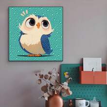 1 Set Kids Handmade Diamond Painting Kit, Shiny Diamond Mosaic Art Set, DIY Room Decor Diamond Painting, Children's Holiday Craft Supplies, Includes Canvas, Diamond Bags, Tools, Suitable For Wall And Desktop Decor, Party Favors, Holiday Gifts For Kids And Friends - Multicolor - View 11