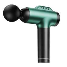 BENBO Massage Gun, Back Massage, Pain Relief, With LCD Display, Comes With 8 Massage Heads, Available In Gray And Green. Can Be Used In The Office, At Home, And During Travel. An Ideal Gift For Christmas, New Year, Thanksgiving, And A Great Present For Family And Friends. - Solid Color - View 15