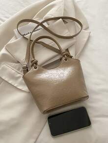 Niche Design Women's Handbag, 2026 New Fashion Crossbody Bag, Popular Korean Style Bucket Bag - Khaki - View 8