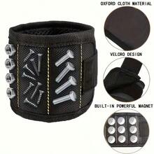 1pc Magnetic Wristband, Suitable For Holding Screws, Nails, Drill Bits And Other Tools, Strong Magnet Design For DIY Enthusiasts, Dads And Outdoor Hobbyists. Tool Storage Pouch, Standard Size, Wear-Resistant Base, Garage Storage And Organization, Ideal For Woodworkers, Construction Workers, Plumbers. A Great Gift For Dads, Grandfathers. - Multicolor - View 3