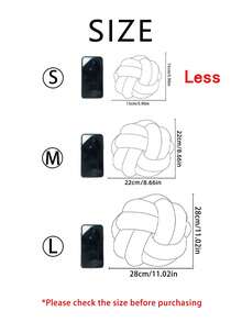 1个装饰抱枕，柔软蓬松的云朵形球体，纯色设计，舒适面料，适用于沙发、茶几、卧室装饰，是馈赠佳品，3种尺寸可选，深灰色 - 深灰色 - 查看 3