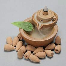 逆流瀑布香,适合冥想、瑜伽、祈祷。玫瑰、晚香玉、茉莉、薰衣草、桂花、百合、檀香、沉香混合香氛。配有逆流香炉底座。天然材质,适合万圣节、节日、生日、毕业典礼等各种场合,是馈赠佳品。 - 彩色 - 查看 11
