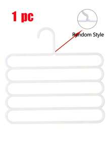 1/3/5/10pcs Multi-Functional 5-Tier Pants Rack, Non-Slip Multi-Layer Clothing Storage Hook, Scarf Organizer Hanger, Trousers Holder
