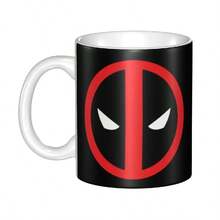 DIY Superhero Deadpool Ceramic Mug Custom Coffee Cups Creative Gift(1).Jpg - trắng - Xem 1