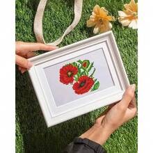 12 Pcs Small Diamond Art Kits Diamond Painting Kits, Flowers Mini Diamond Art Kits For Adults, DIY Square Drill Flower Mini Gem Painting 1-Hour Painting For Home Desktop Decor, 7X6in - Flowers - 查看 10