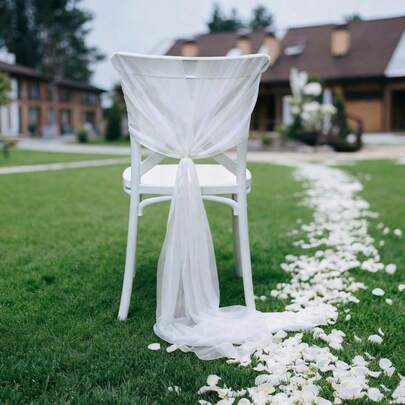 6個 セージグリーンサッシュ 20*275cm ケーキ装飾 レストラン ウェディングアーチ 通路装飾 イベント用品 長方形