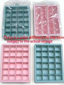 Khay làm đá 24 ngăn bằng silicon, vật dụng thiết yếu cho nhà bếp, chất liệu silicon dễ lấy đá ra, dung tích lớn 24 ngăn có thể đông đá cùng lúc, lý tưởng cho các loại cocktail mùa hè/đồ uống lạnh/đá trái cây, thiết kế treo tiện lợi, dễ cất giữ trong bếp, trợ thủ đắc lực cho việc bảo quản lạnh. - Nhiều màu - Xem 7