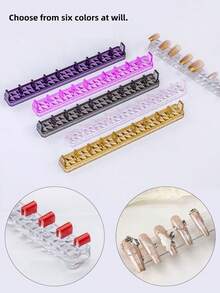 2/1片装美甲训练底托，透明亚克力材质，提升美甲技巧，实用易维护，稳固防滑，美甲练习支架，适合初学者和专业人士使用。