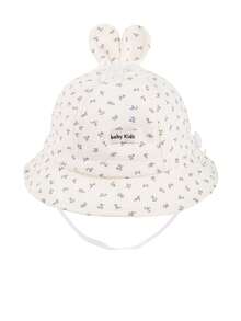 1pc Baby Sun Hat, Spring/Summer Styles With Bow/Heart/Cherry/Floral/Polka Dot Patterns, Unisex Infant Sun Protection Hat For Outdoor Activities, Adjustable Head Circumference - Multicolor - View 10