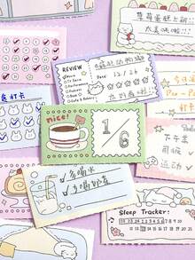1 Cuộn Giấy Ghi Chú Hình Động Vật Dễ Thương, Loại Kawaii, Thích Hợp Làm Quà Tặng, Văn Phòng, Nhà Cửa, Đánh Dấu, Nhãn Dán, Lớp Học, Đồ Chơi Giải Trí, Sổ Kế Hoạch Học Sinh, Sổ Lưu Niệm Phong Cách Cổ Điển, Nhãn Dán Trang Trí DIY - Nhiều màu - Xem 6