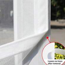 1pc Mosquito Nets For Window,Anti-Mosquito Window Screens,Mesh Anti Insect Air Tulle Invisible Black Fiberglass Mosquitoes And Flies,Simple Detachable Window Screen, No-Drill, Hook And Loop-Attached Screen Mesh - White Net With White Edges - View 10