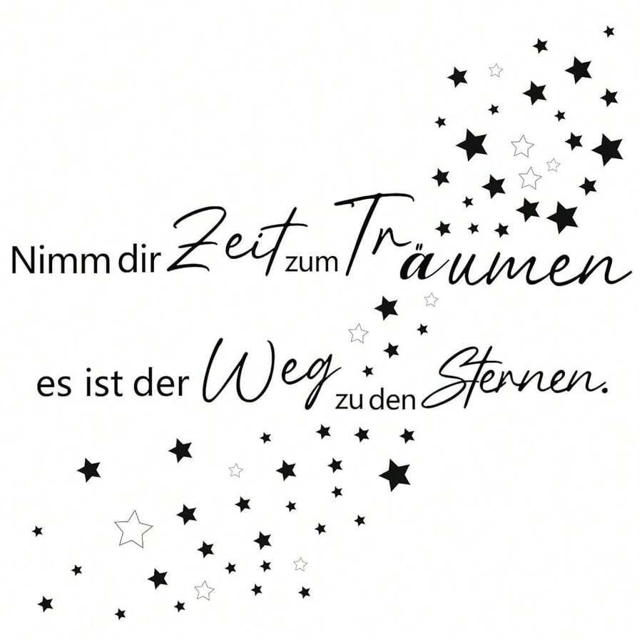 HPNIUB Wandtattoo Sprüche Nimm dir Zeit zum Träumen Wandtattoo Schlafzimmer Aufkleber Selbstklebend Wandaufkleber Wandsticker Wandtattoo Wohnzimmer Sprüche Zitate Wandsticker Flur und Diele - D - Übersicht 1