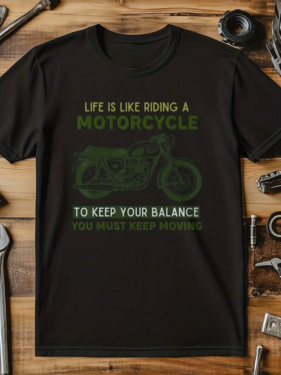 Classic Bike T-Shirt Motorbike And Pl Head T-Shirt - Style 29 - View 1