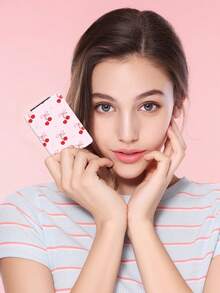 1pc Y2K Style Cute Compact Folding Makeup Mirror, Lightweight & Portable, Durable PU Leather, Suitable For Various Occasions Like Travel, Party, Work, School, Suitable For All Ages - Multicolor - View 4