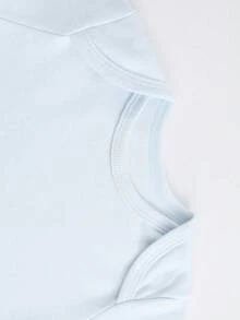 Disney Baby Clothing, Newborn  - Unisex - Disney Stitch Heart-Shaped Cartoon Print - Crawling And Toddling Set - Summer Outdoor Casual Crewneck Crawling Coverall With Triangle Hem Design - Summer Essential - Playful And Fun - Adorably Cute - Perfect Holiday Gift For Infants And Toddlers - 淺藍色 - 查看 8