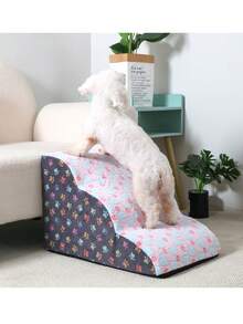 Pet Stairs, Dog Climbing Ladder Steps, Non-Slip Climbing Ladder Suitable For Small, Medium And Large Dogs To Use On Bed, Cat Bedside Climbing Ladder