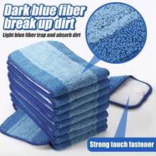 Gandeer 4 Pieces Microfiber Cleaning Pads Compatible With Bona Mop Reusable 18 Inch Replacement Cleaning Pads Washable Refills Replacement Heads For Floor Cleaning - Màu A - Xem 3