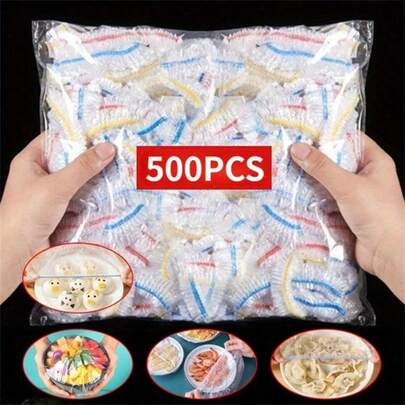 Màng bọc thực phẩm bằng nhựa - 100/300/500 chiếc, nhiều màu sắc, dùng một lần, tiếp xúc trực tiếp với thực phẩm, lý tưởng cho nhà bếp, dã ngoại, tiệc nướng BBQ.