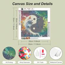AMORARS Cat Diamond Painting Kit For Adults, 5D Tai Chi Cat Diamond Art Beginners - DIY Full Diamond Dot Gem Art Paintings, Suitable Gifts, And Home Decoration Crafts,12x12Inch - 8 類 - 查看 6