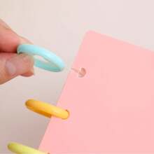 Álbum de fotos de 4 ranuras de 3 pulgadas, almacenamiento de alta definición transparente, cubierta de hojas sueltas con hebilla de seta colorida, adecuado para la colección de fotos de ídolos, fotos, scrapbooking DIY, tarjetas de memoria e ídolos - Colección rápida de fotos, perfecto para almacenar, organizar y mostrar imágenes y fotos - Multicolor - Ver 4