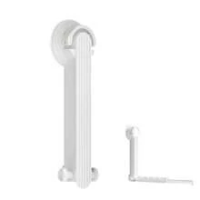 Foldable Clothes Drying Rack With Suction Cup Wall-Mounted Clothes Drying Rod With Retractable Rod For Laundry Bathroom RV Balcony Travel Portable Drying Rack For Clothe White - 均碼 - 查看 2