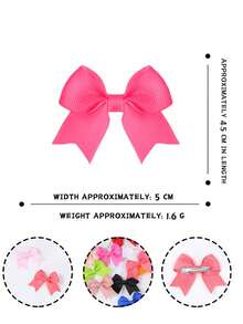 40pcs Cute Bowknot Hair Clips Set, Suitable For Daily And Casual Wear, Random Delivery - Multicolor - View 11