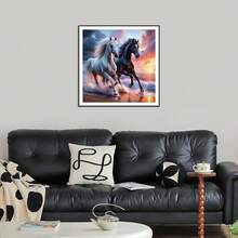 AMORARS Diamond Painting Kit For Adults, 5D Horse Diamond Art For Beginners - DIY Full Diamond Dot Gem Art Painting, Suitable Gifts And Home Wall Decoration Crafts, 12X12Inch - Horse-2 - 查看 3