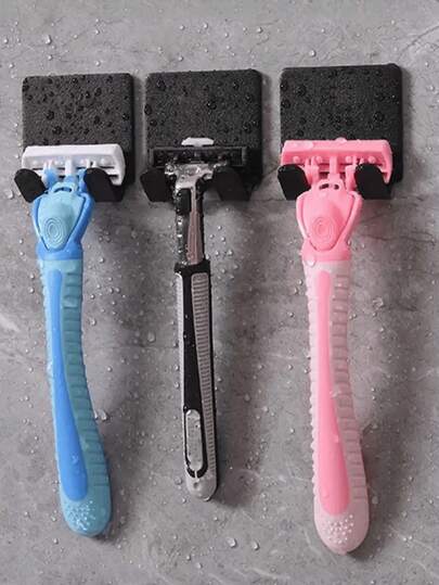 2pcs No Drill Shaver Holder Wall Mount, Power Cord Plug Hanger, Clothes Bag Storage Hook, Multi-Function Wall Mounted Shaver Rack: Versatile Solution! Plastic Shaver Wall Mount Hooks, No Drill Power Plug Shaver Rack And Phone/Bag Storage Rack.