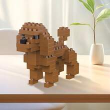 Cute Dog Sausage Dog Schnauzer Building Block Model, 3D Assembly Toy To Exercise Hands-On Ability And Willpower, Birthday Christmas Gift - Multicolor - View 5